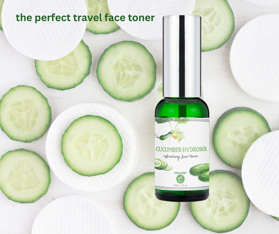Organic cooling cucumber facial spray