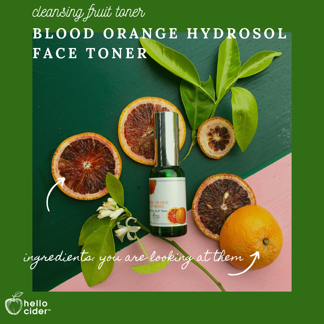 Organic Blood Orange Refreshing Face Toner - Hello Cider
