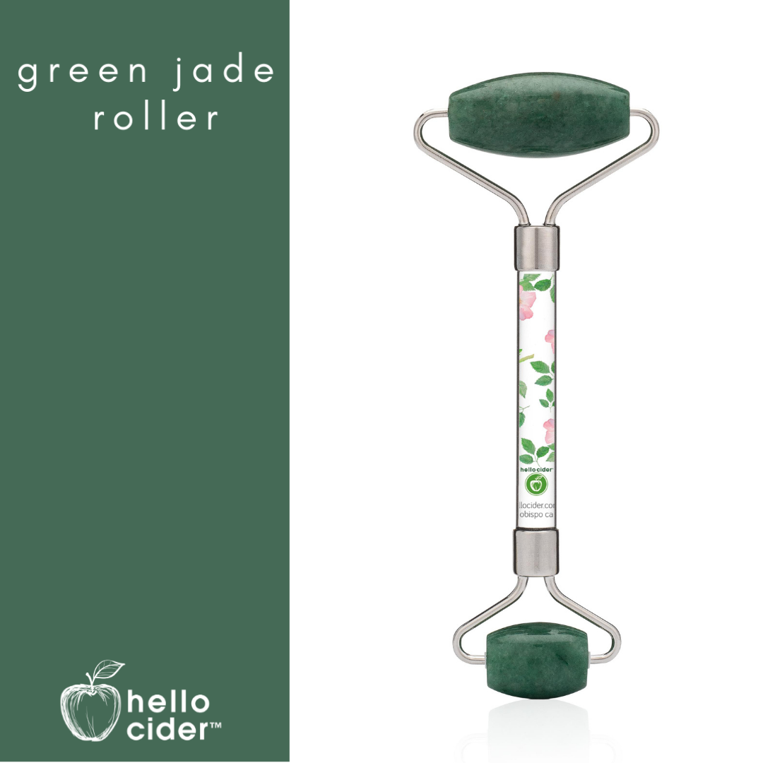 Face roller jade - facial massage for toning, destress, anti-aging & wrinkle