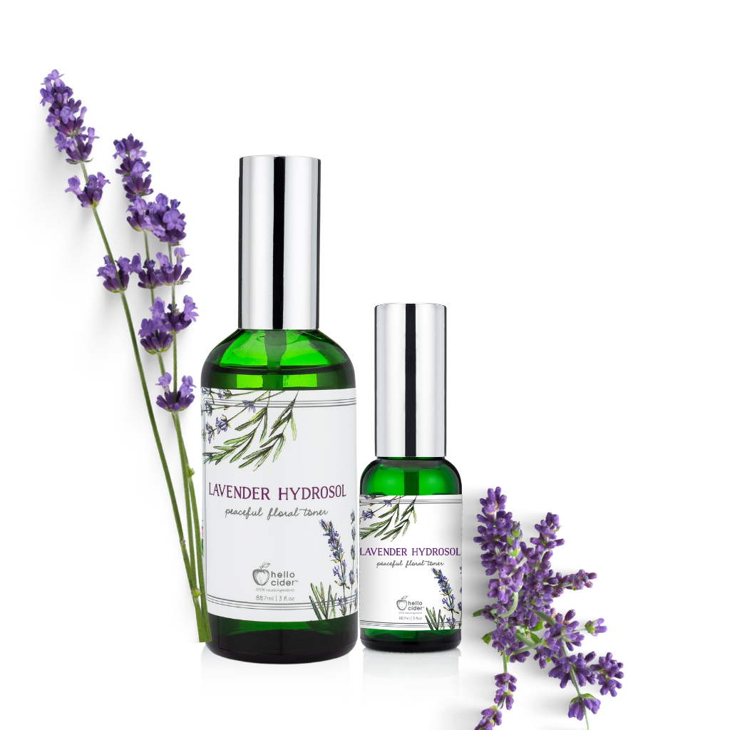 Organic lavender floral facial spray