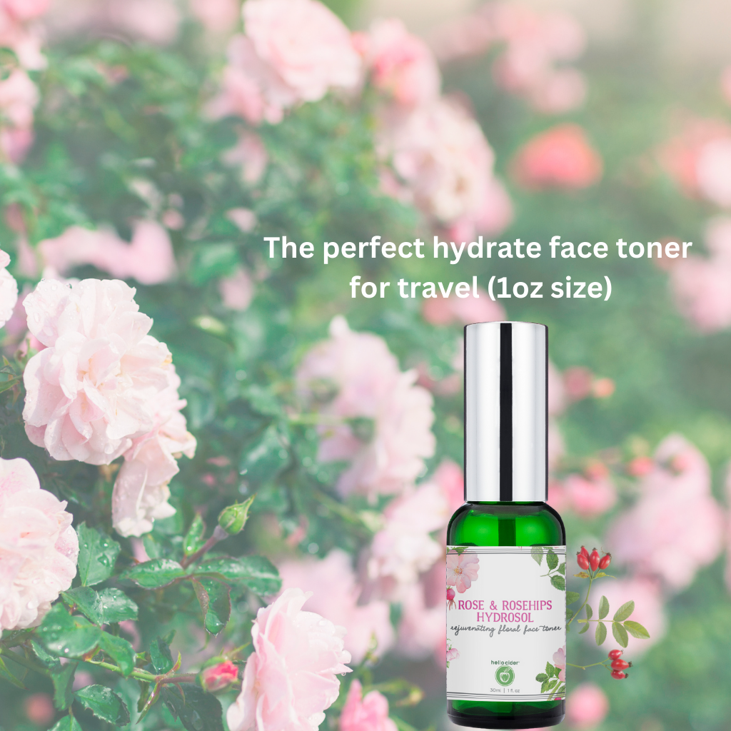 Organic rose & rosehip hydrosol facial spray