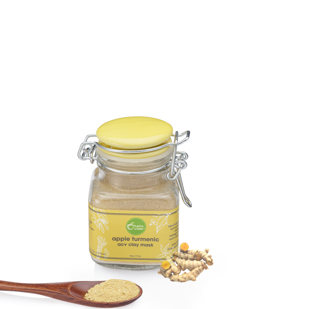 Clay mask apple turmeric
