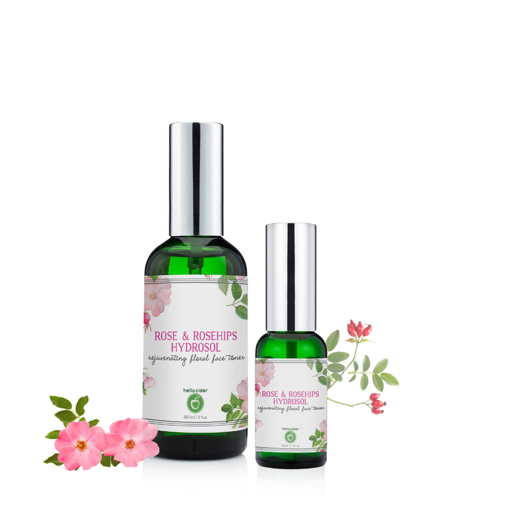 Organic Rose & Rosehip Hydrosol Face Toner - Hello Cider