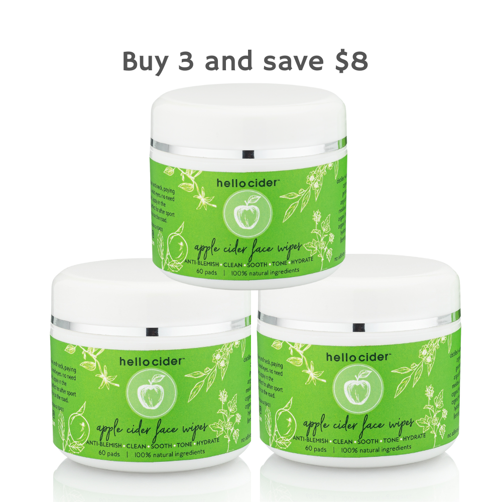 Acne organic face pads - 60/jar