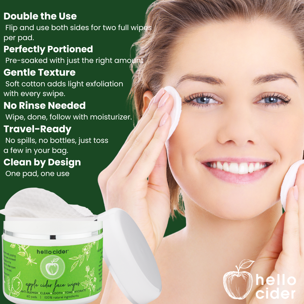 Acne organic face pads - 60/jar