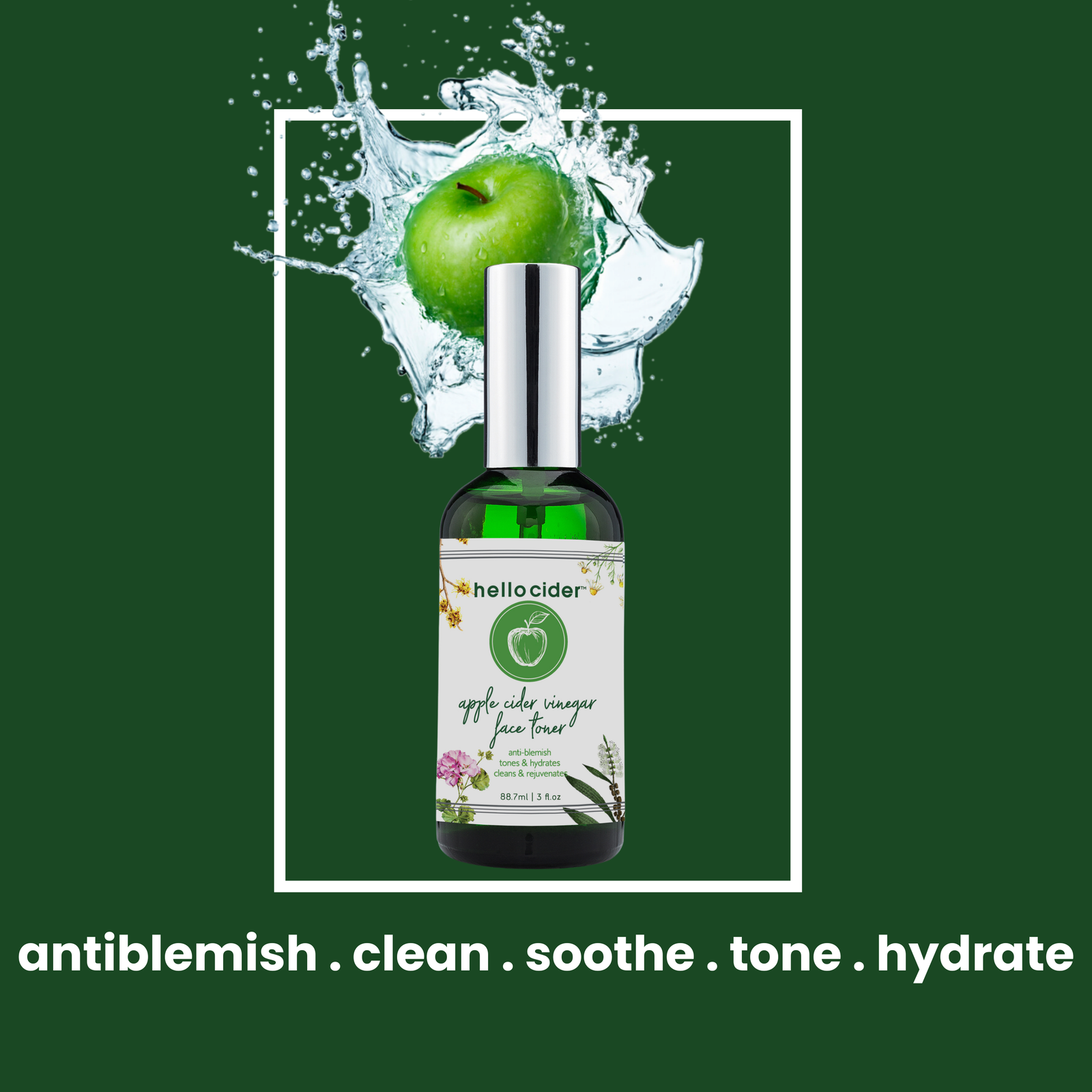 Acne organic facial tonerspray