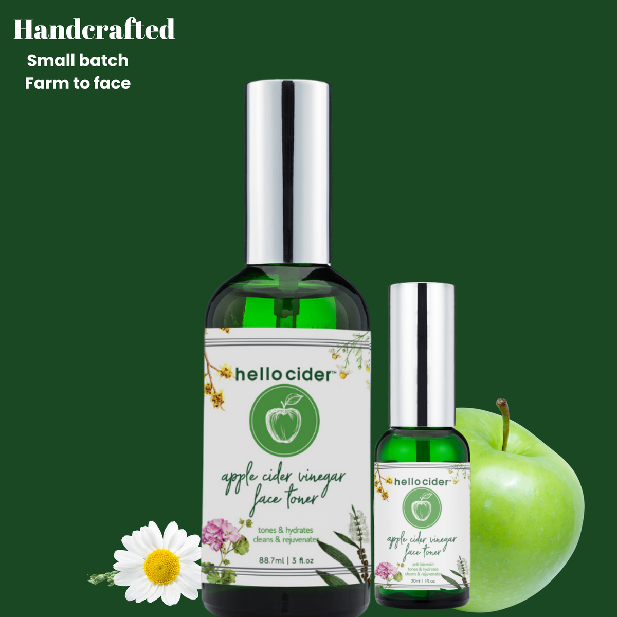 Acne organic facial tonerspray