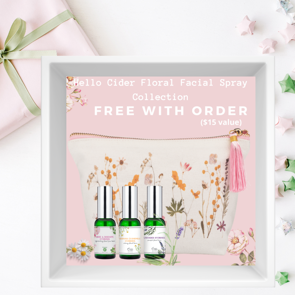 Organic floral facial toner collection