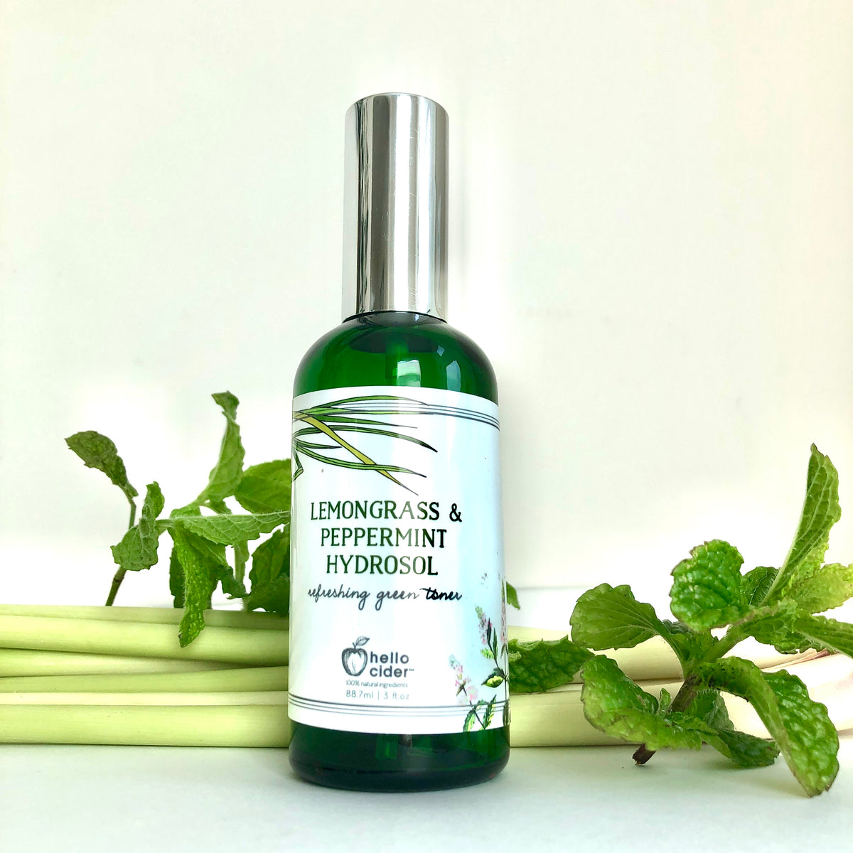 Organic peppermint lemongrass facial spray