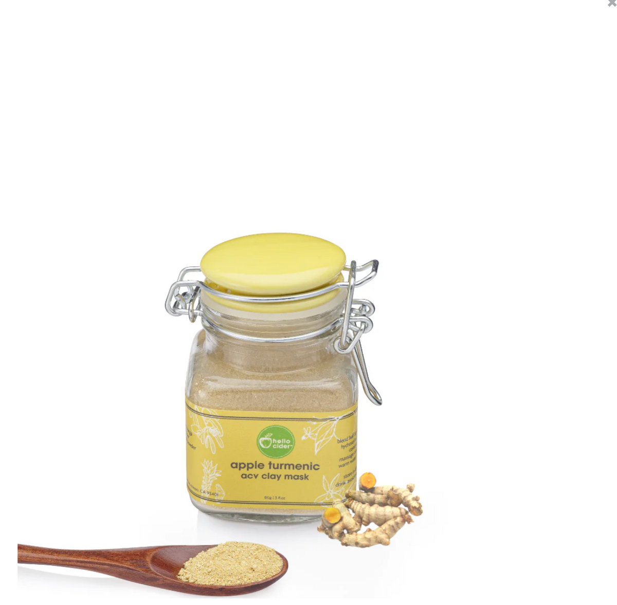 Gift set turmeric apple clay mask