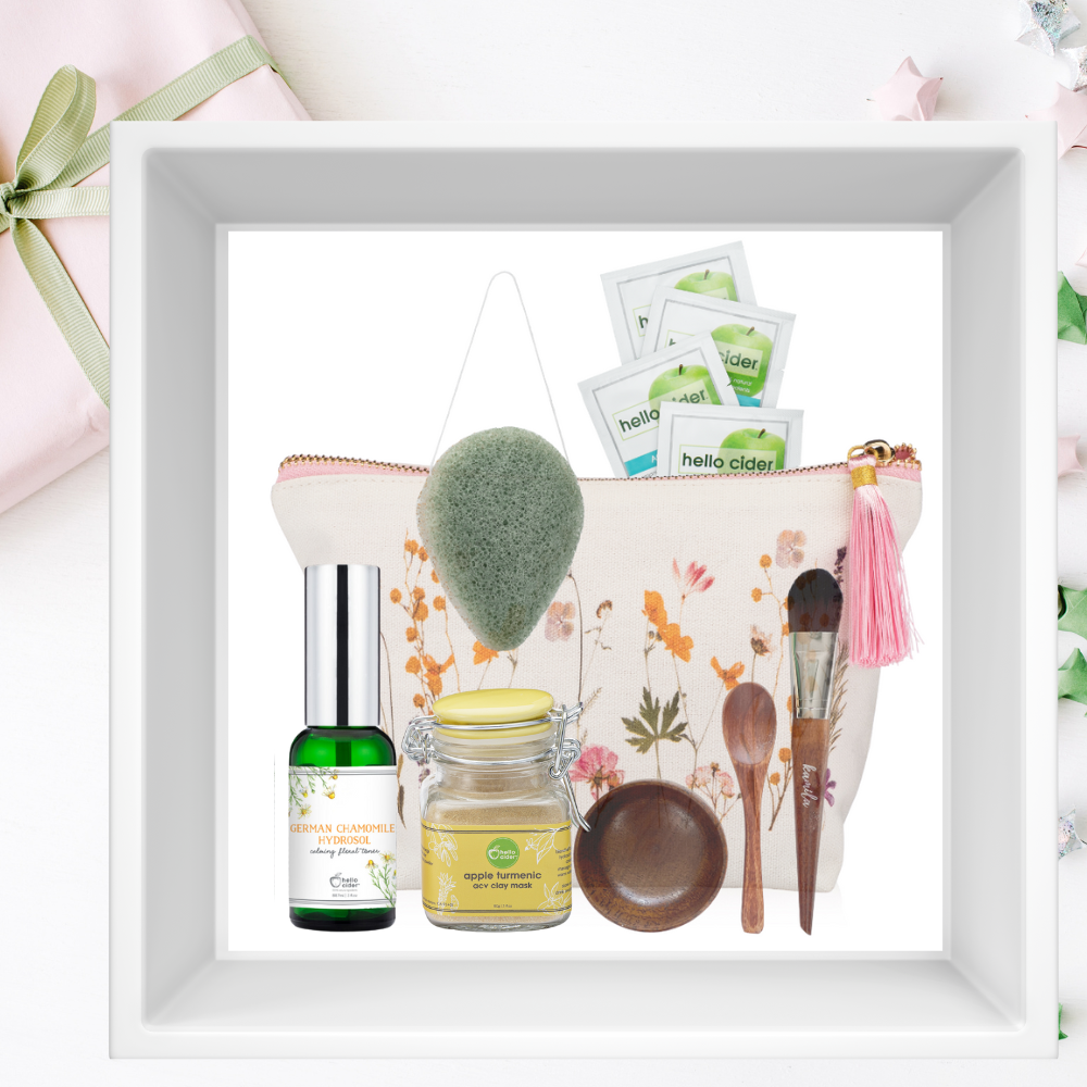 Gift set turmeric apple clay mask