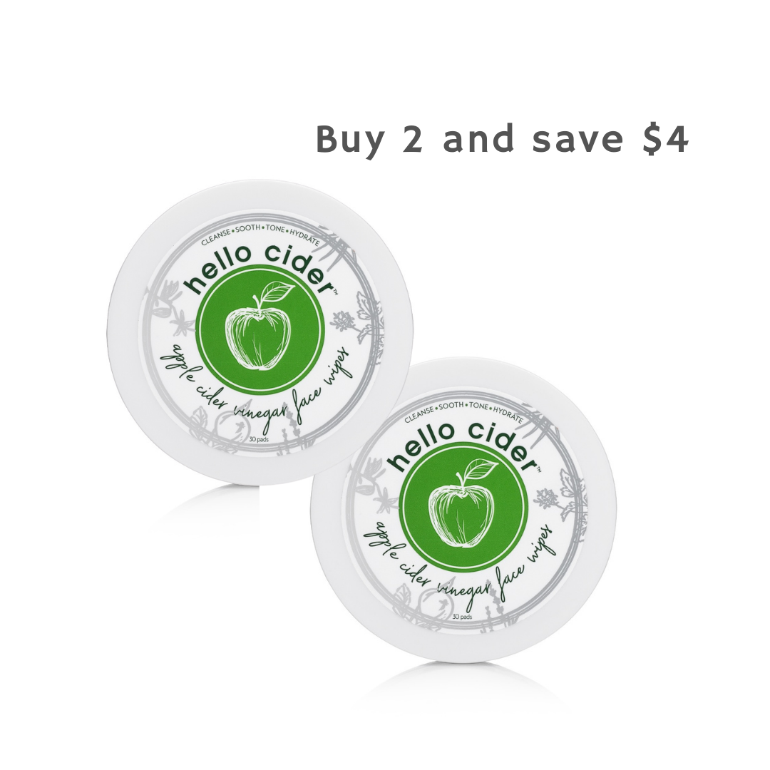 Apple Cider Vinegar Acne Face Pads (30/Jar) - Hello Cider