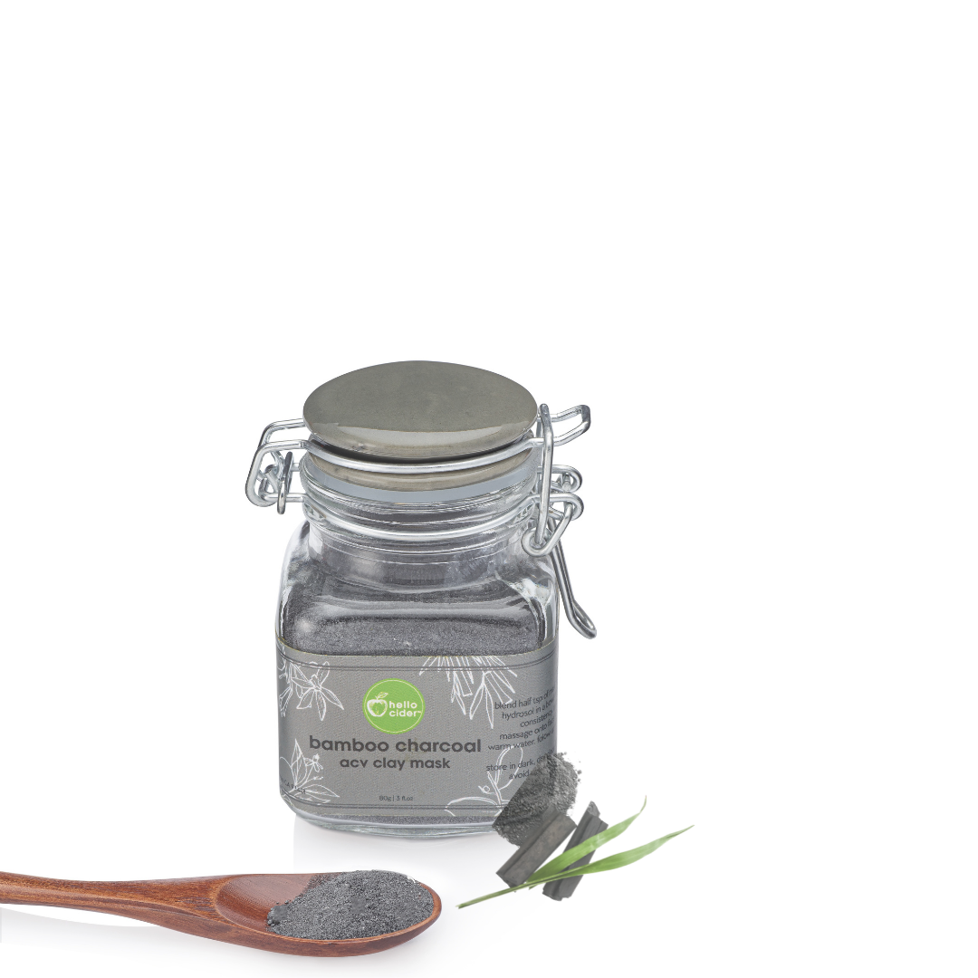 Gift set bamboo charcoal clay mask