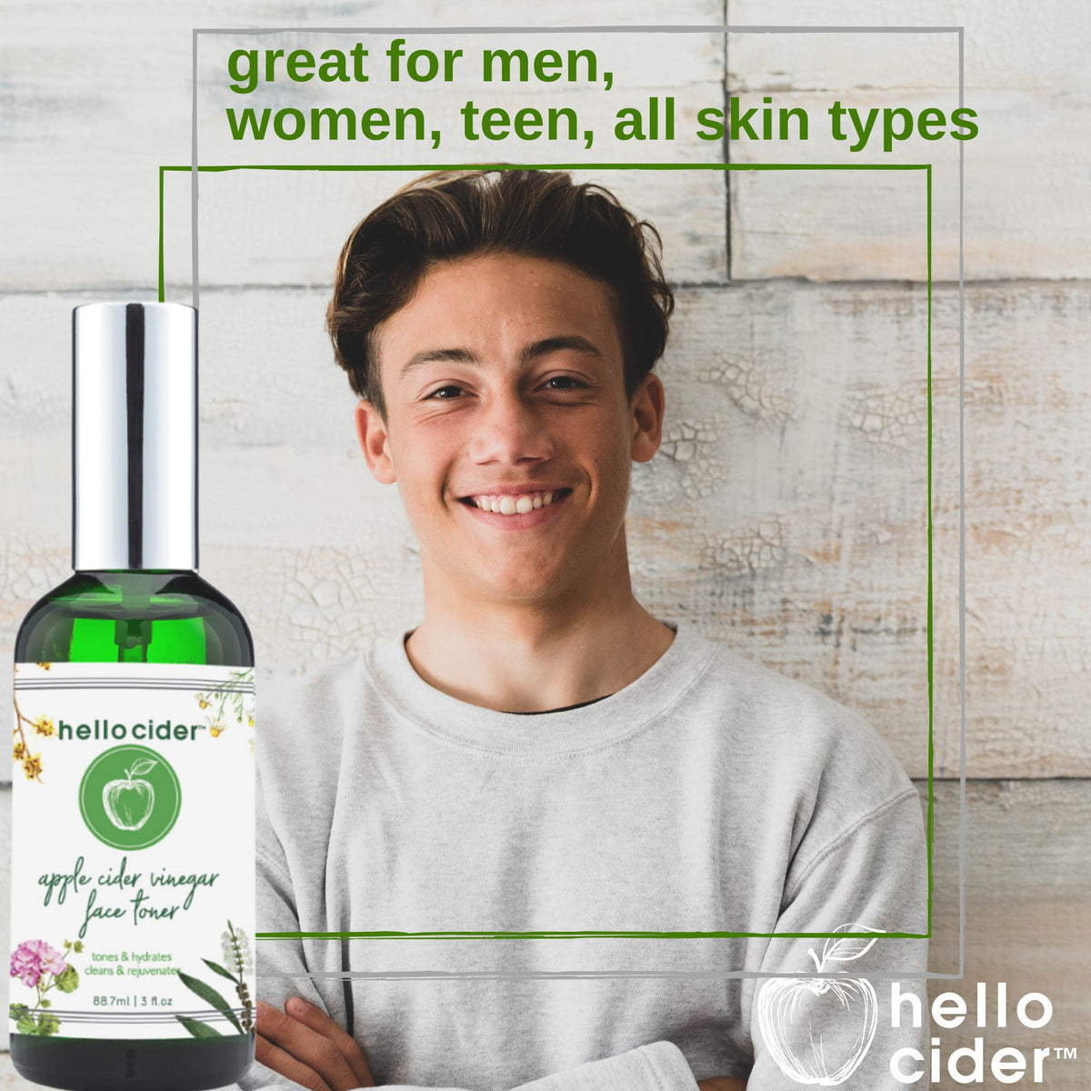 Acne organic facial tonerspray