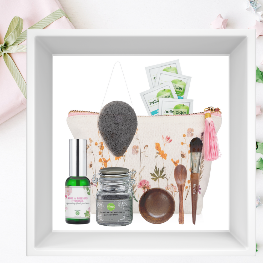 Gift set bamboo charcoal clay mask