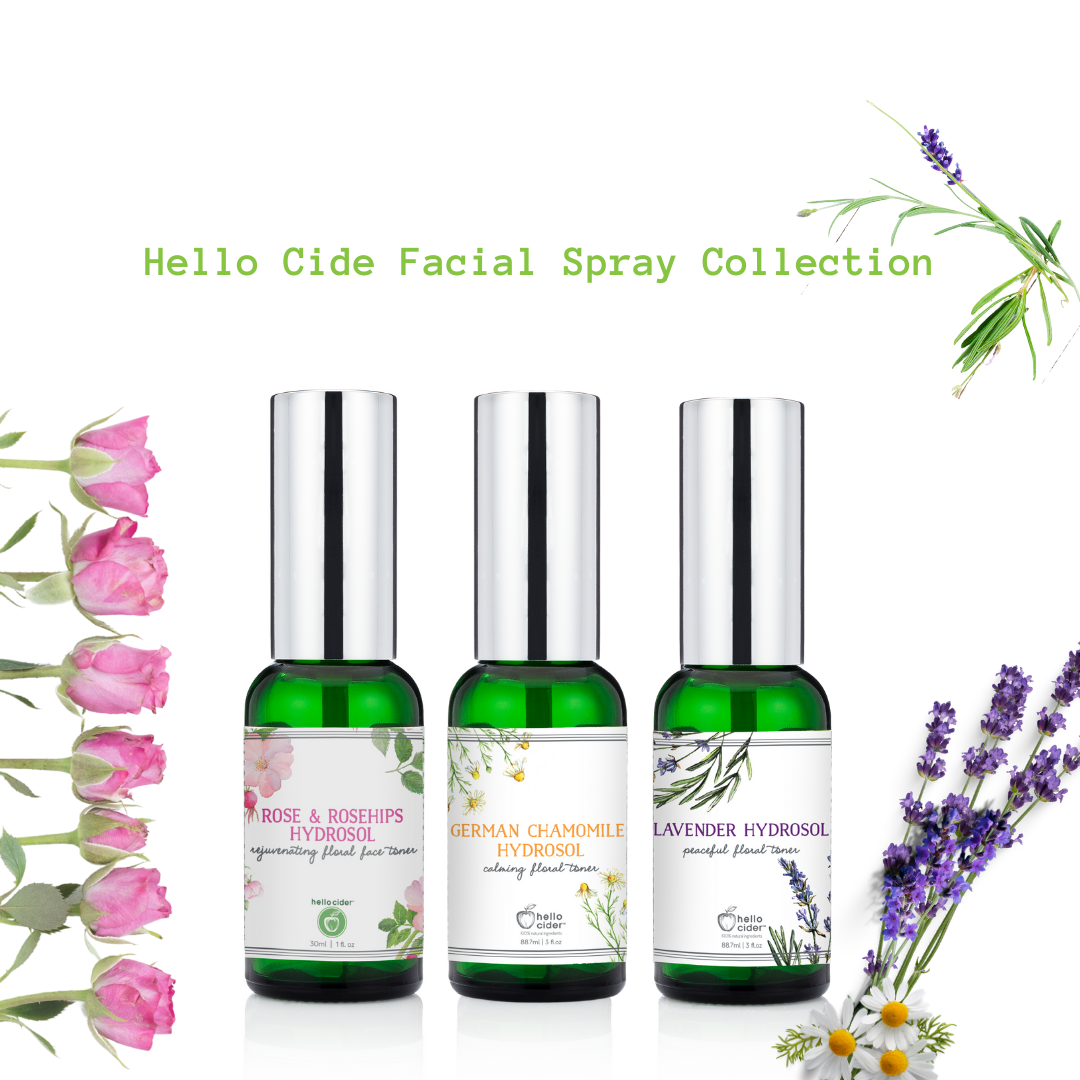 Organic Floral Facial Toner Collection - Hello Cider