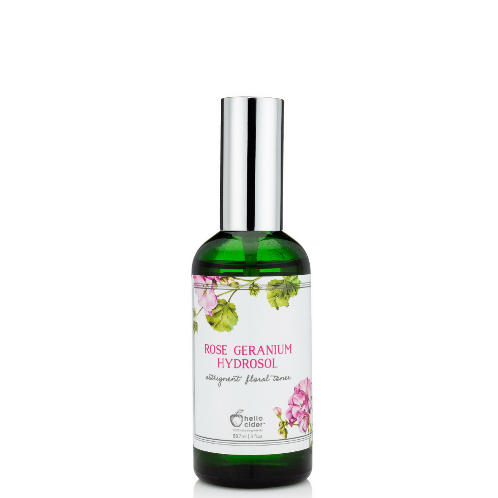 Organic Rose Geranium Floral Face Toner - Hello Cider