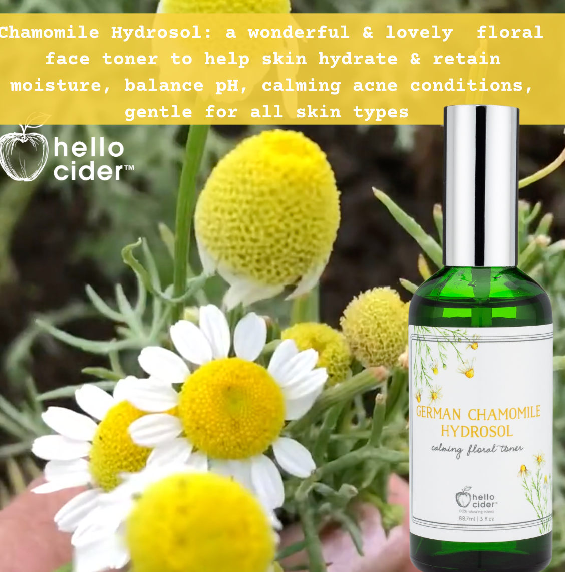 Organic floral facial toner collection