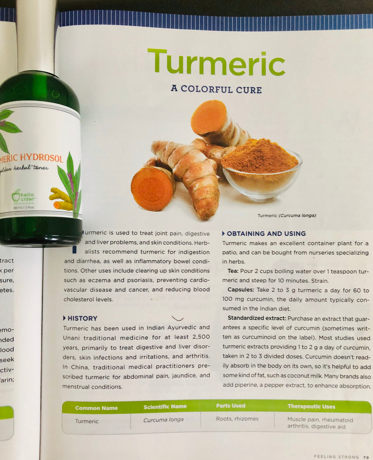 Organic Turmeric Herbal Face Toner - Hello Cider